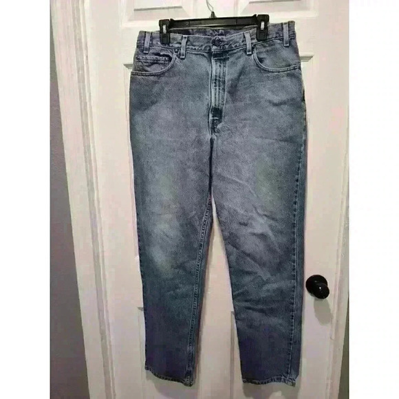 Vintage Levis 540 Jeans Mens 36W‎ x 32L  Medium Wash Blue Brown Tab Made In USA - Picture 6 of 10